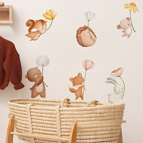Muursticker Vliegende Dieren - Schattige Decoratie voor Kinderkamer
