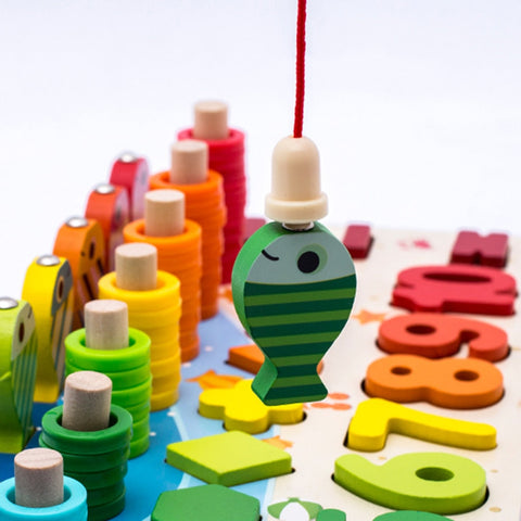 Houten Speelbord Interactief Montessori, Educatief Speelgoed voor 2+ Jaar