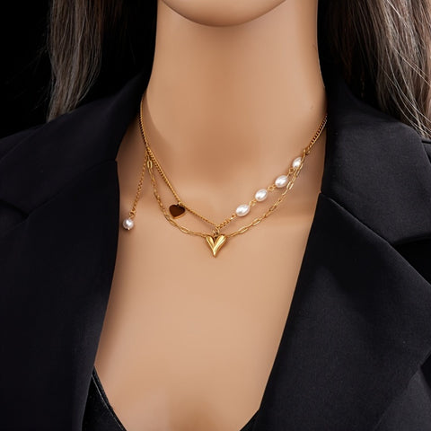 Trendy Dubbele Ketting – Perfecte Mix van Stijl en Glamour
