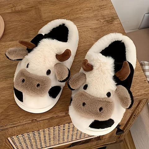 Koe Sloffen – Zachte en Warme Pluche Pantoffels