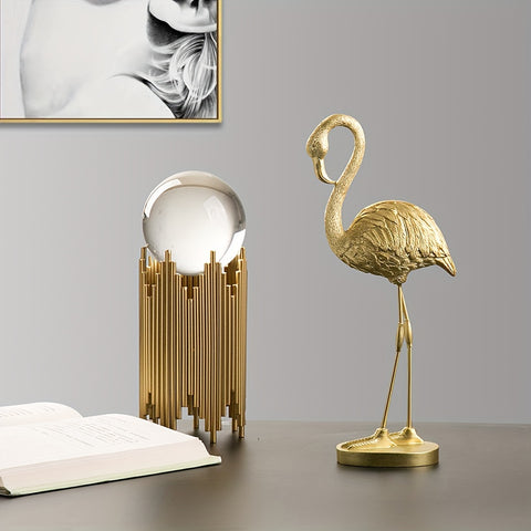 Luxe Flamingo Beeld – Stijlvolle Decoratie voor Woonkamer, Kantoor & Interieur