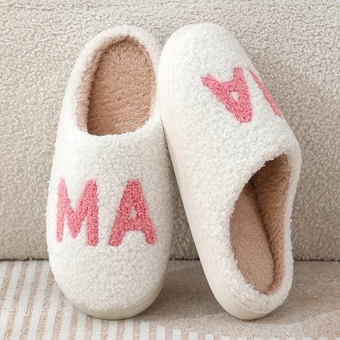 Moederdag 'Mama' Sloffen voor Binnen – Comfortabel, Antislip & Stijlvol