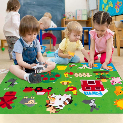 DierPlezier - Eindeloos Speelplezier! - Viltbord Speelgoed voor Kinderen