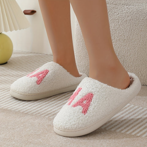 Moederdag 'Mama' Sloffen voor Binnen – Comfortabel, Antislip & Stijlvol