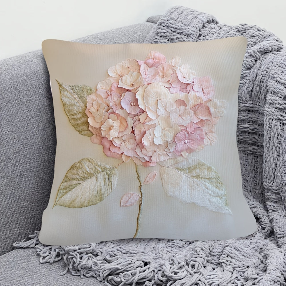 Hortensia Kussenhoes – Pastel Kleuren en Elegantie in je Interieur