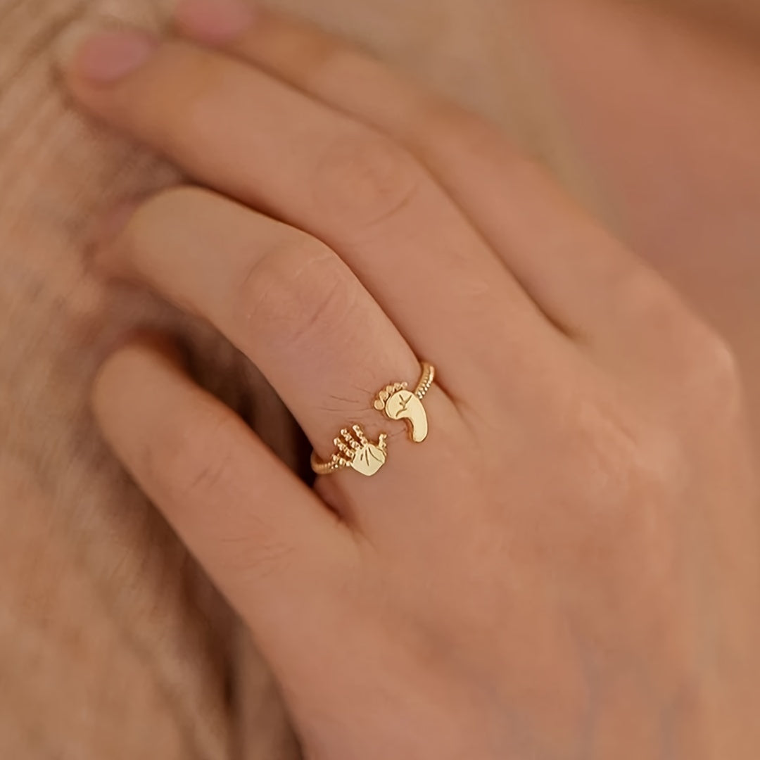 Unieke Mama-to-be Ring – Zilver of Goud Design met Liefdevolle Betekenis