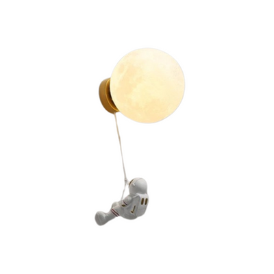 Maan & Astronaut Wandlamp – Magisch LED Licht voor de Kinderkamer
