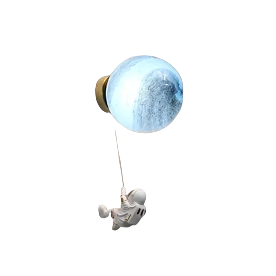 Maan & Astronaut Wandlamp – Magisch LED Licht voor de Kinderkamer