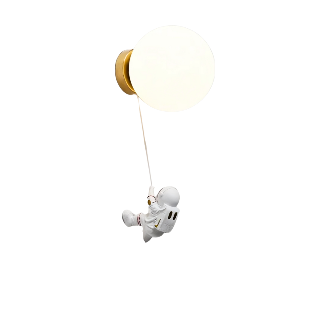 Maan & Astronaut Wandlamp – Magisch LED Licht voor de Kinderkamer