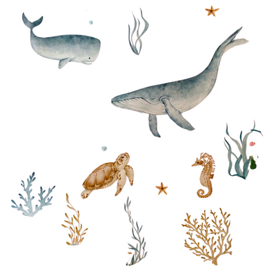 Onderwaterdieren Muurstickers – Breng de Oceaan naar je Kinderkamer
