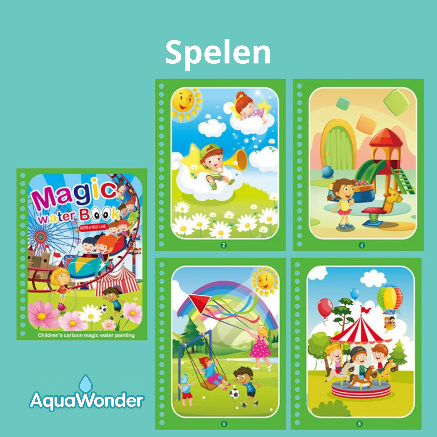 AquaWonder - Kleuren met Water, Zonder Rommel