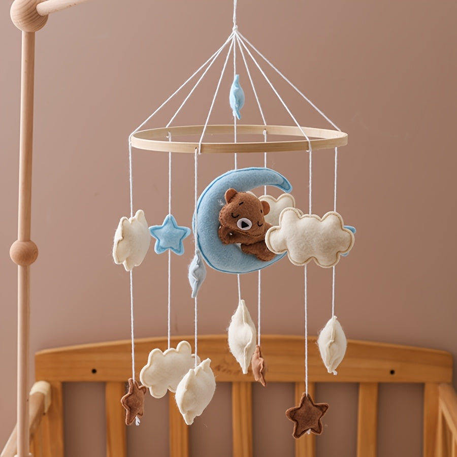 Blue Moon Bear Mobiel – Perfect voor de Wieg van je Baby