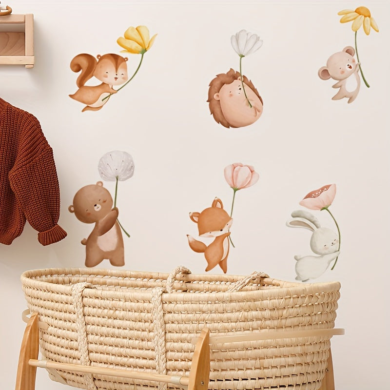 Muursticker Vliegende Dieren - Schattige Decoratie voor Kinderkamer