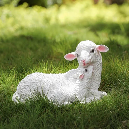 Schaap met Lammetje Beeld – De Perfecte Voorjaarsdecoratie voor je Tuin