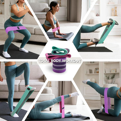 Weerstandsbanden Set – 3 Sterktes voor Workout, Yoga & Fitness