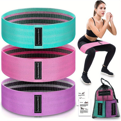 Weerstandsbanden Set – 3 Sterktes voor Workout, Yoga & Fitness