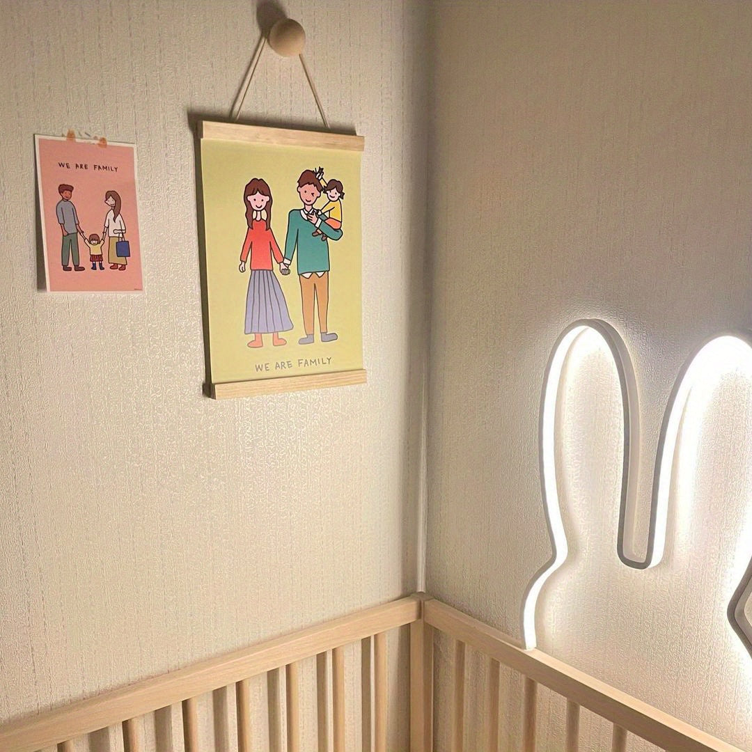 Konijn Nachtlampje 'Snuffie' – Perfecte LED Verlichting voor Slaapkamer & Kinderkamer