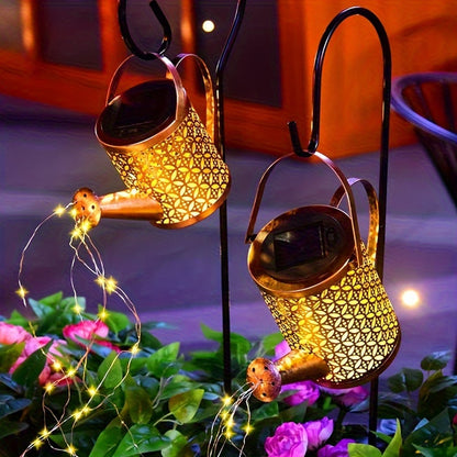 Solar Watering Can Lamp – Magische Tuinverlichting en Decoratie voor Buiten