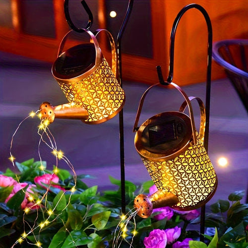 Solar Watering Can Lamp – Magische Tuinverlichting en Decoratie voor Buiten