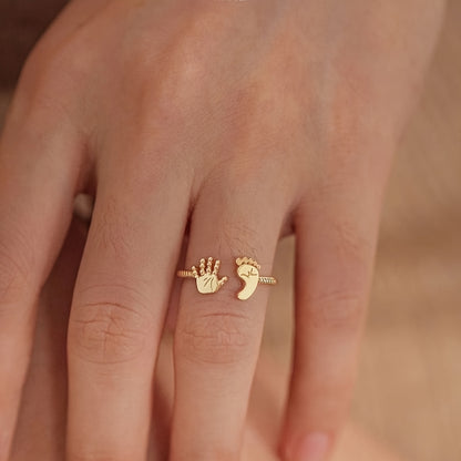 Unieke Mama-to-be Ring – Zilver of Goud Design met Liefdevolle Betekenis