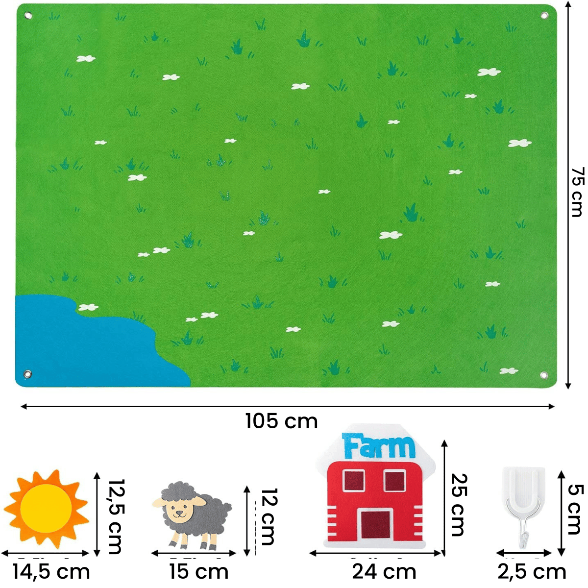 DierPlezier - Eindeloos Speelplezier! - Viltbord Speelgoed voor Kinderen