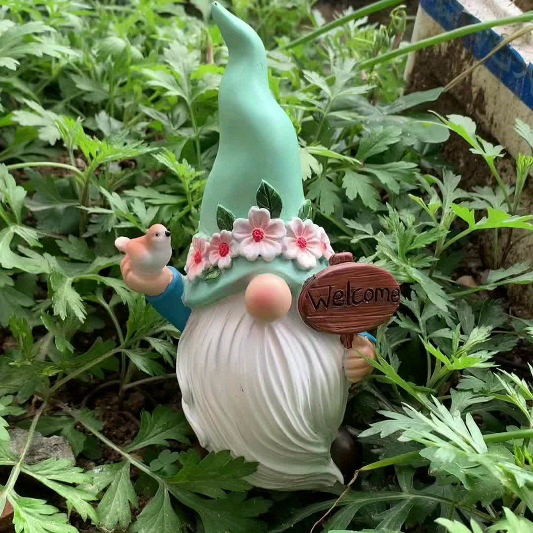 Voorjaars Gnome - Vrolijke Decoratie Kabouter voor Huis & Tuin