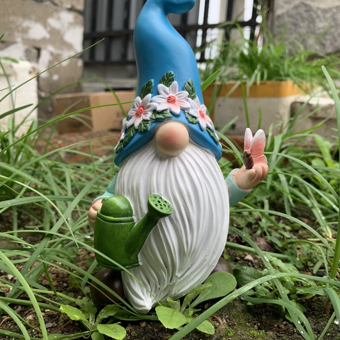 Voorjaars Gnome - Vrolijke Decoratie Kabouter voor Huis & Tuin