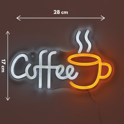 Neon Verlichting Coffee – Stijlvolle Wanddecoratie voor Koffieliefhebbers