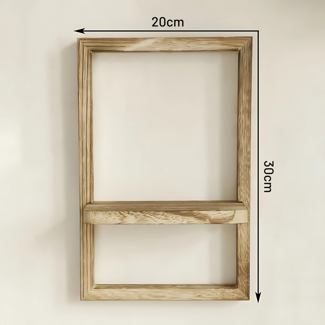 Wandplank met Houten Rechthoekig Frame