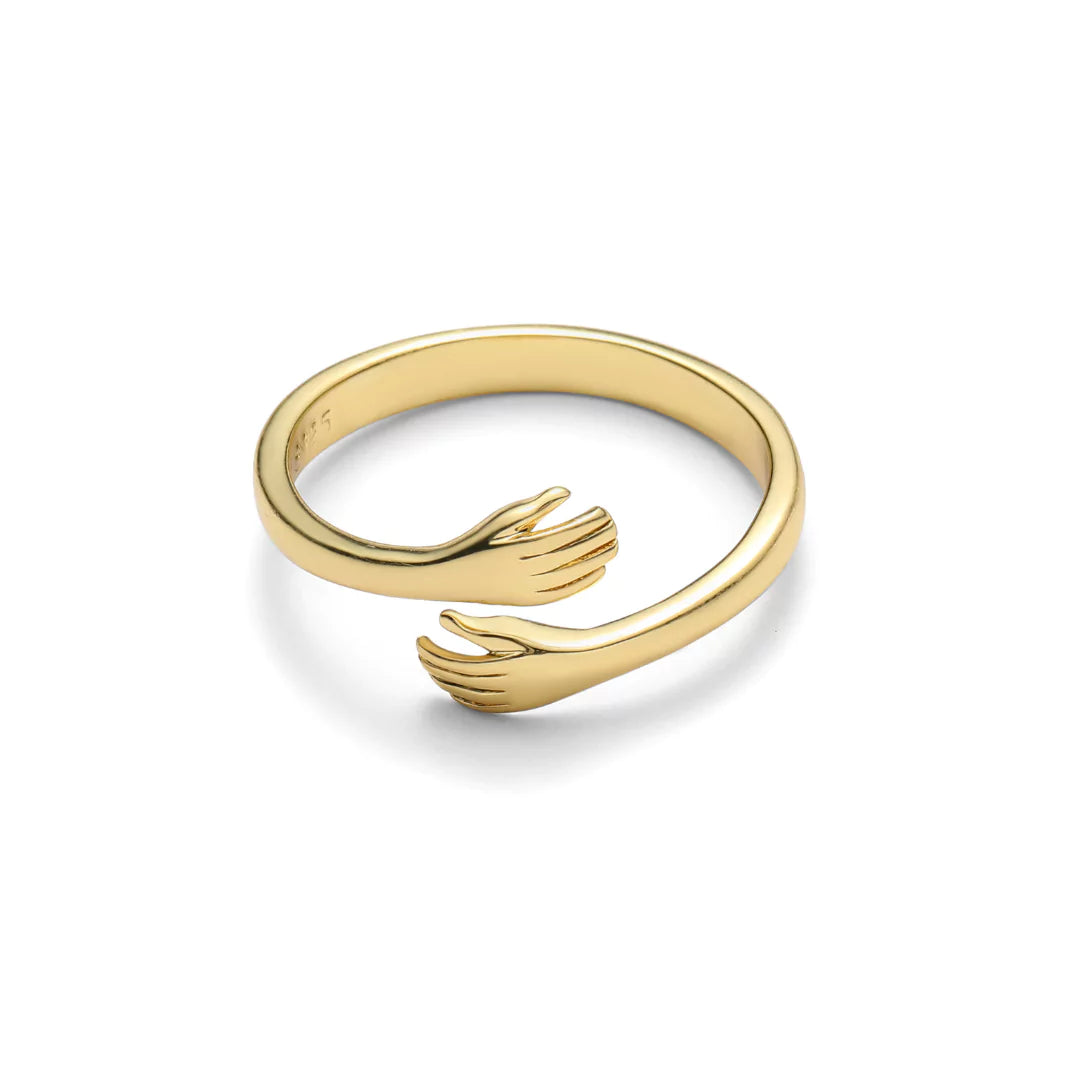 Ring die je Omarmt – Symbool van Eeuwige Liefde in Zilver of Goud