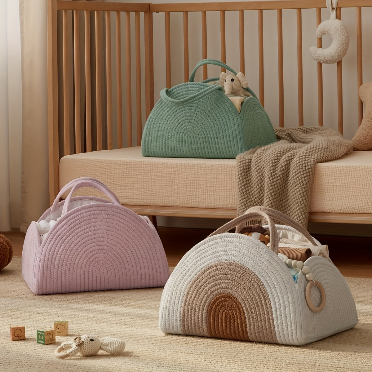 Rainbow Luiertas – Perfect voor Babykamers en Moeders On-the-Go