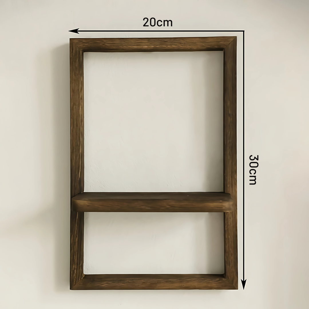 Wandplank met Houten Rechthoekig Frame