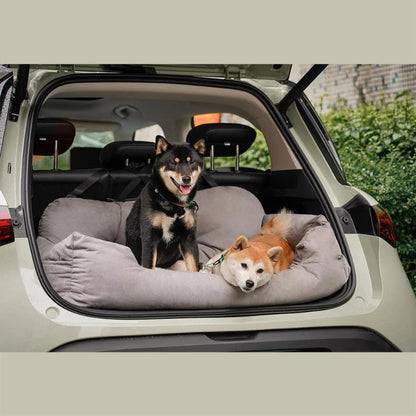 Luxe Honden Autobed 'SnugTravel' – Comfort & Veiligheid voor Onderweg