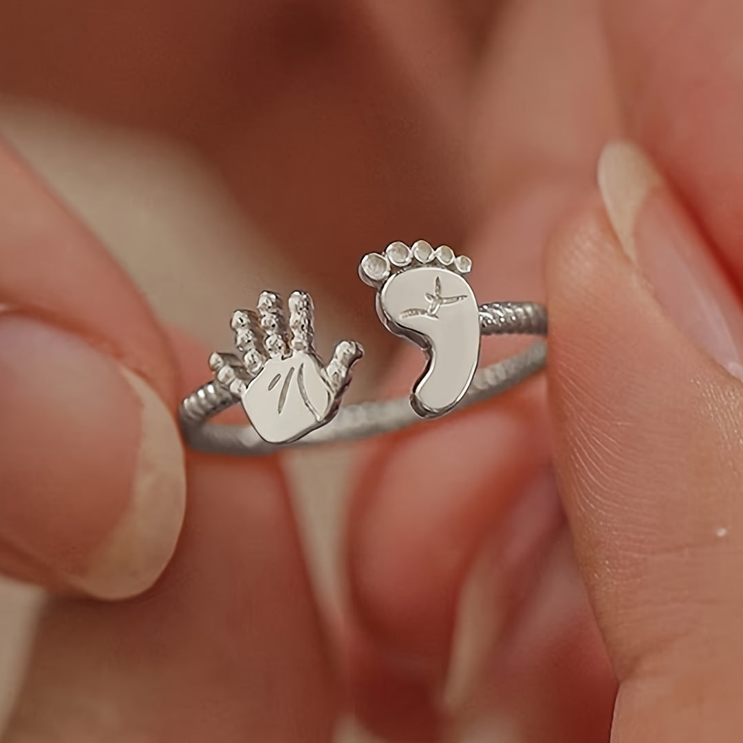 Unieke Mama-to-be Ring – Zilver of Goud Design met Liefdevolle Betekenis