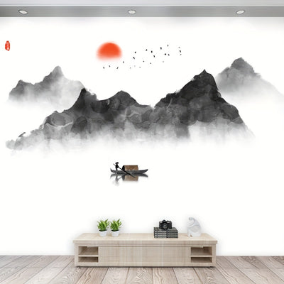 Japans Landschap Muursticker – Zen & Stijlvolle Wanddecoratie