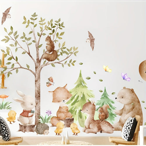 Bos Vriendjes Muurstickers – Creëer een Magisch Bos in je Kinderkamer