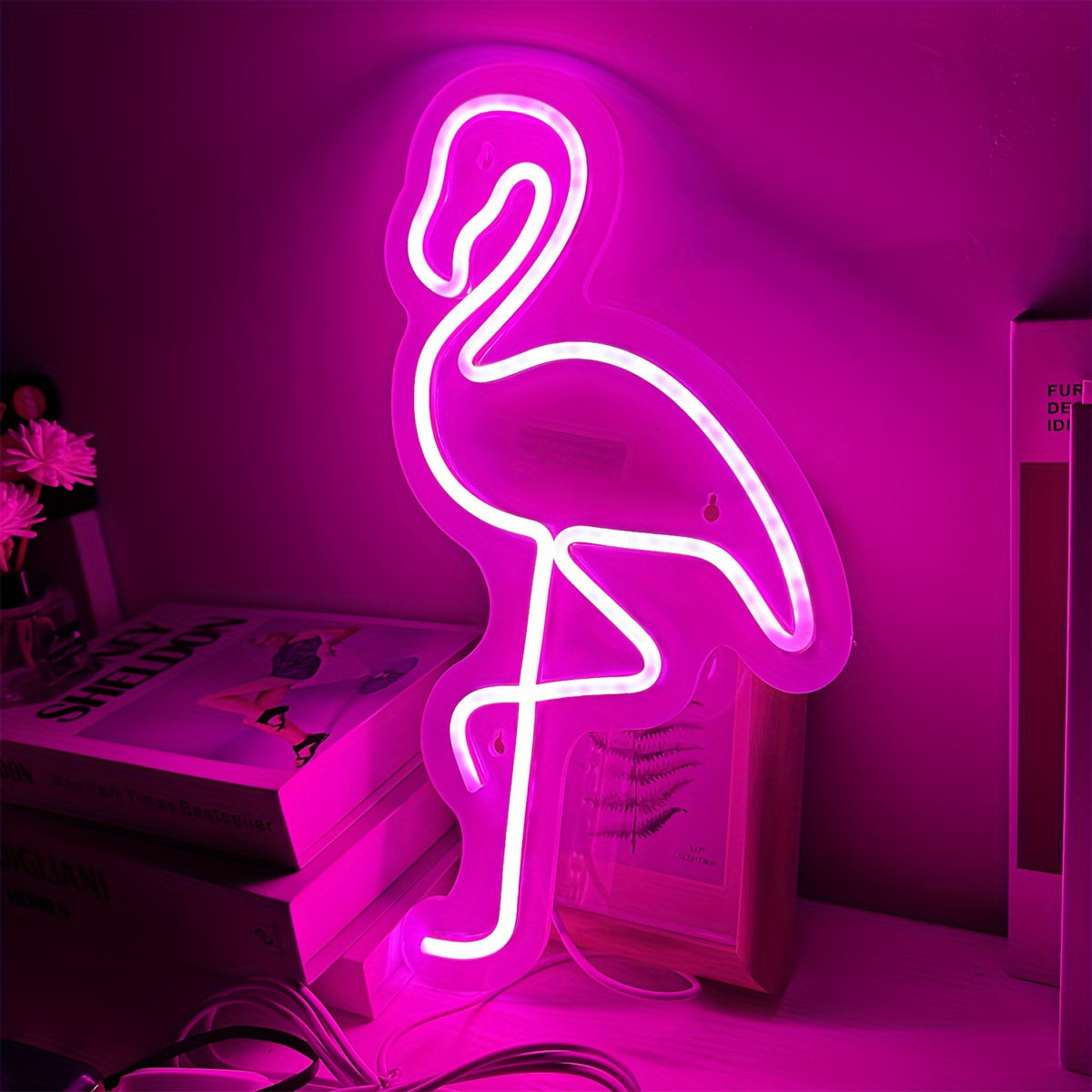 Neon Flamingo Verlichting – Stijlvolle Wanddecoratie voor een Tropische Sfeer