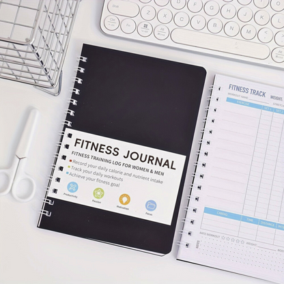 Fitness Planner Zwart - Het Jaar Goed Beginnen - Fitness doelen