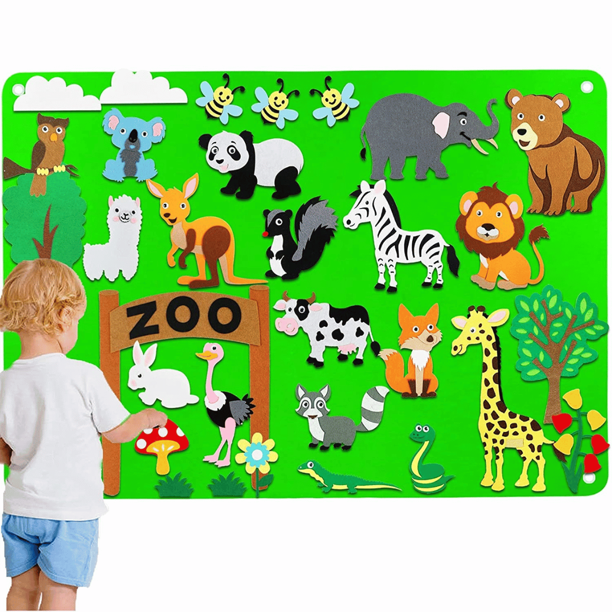 DierPlezier - Eindeloos Speelplezier! - Viltbord Speelgoed voor Kinderen