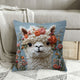 Alpaca met Bloemen Kussenhoes – Een Must-Have voor jouw Interieur