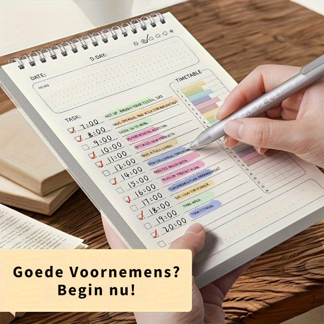 Dagelijkse Agenda – Bereik Jouw Doelen met de Perfecte Planner