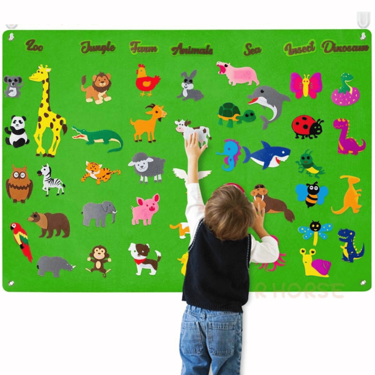 DierPlezier - Eindeloos Speelplezier! - Viltbord Speelgoed voor Kinderen