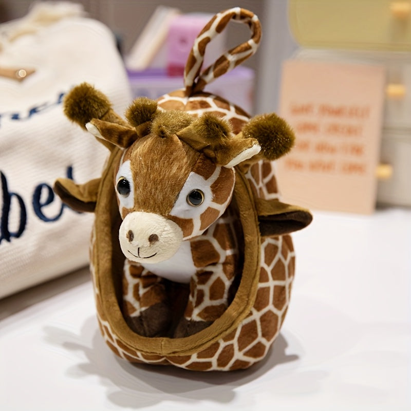 Schattige Dierenknuffels met Mandje – Tijger, Giraffe & Luipaard