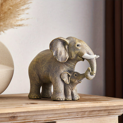 Olifant Moeder met Kind Beeld – Charmante Decoratie voor je Woonkamer & Interieur