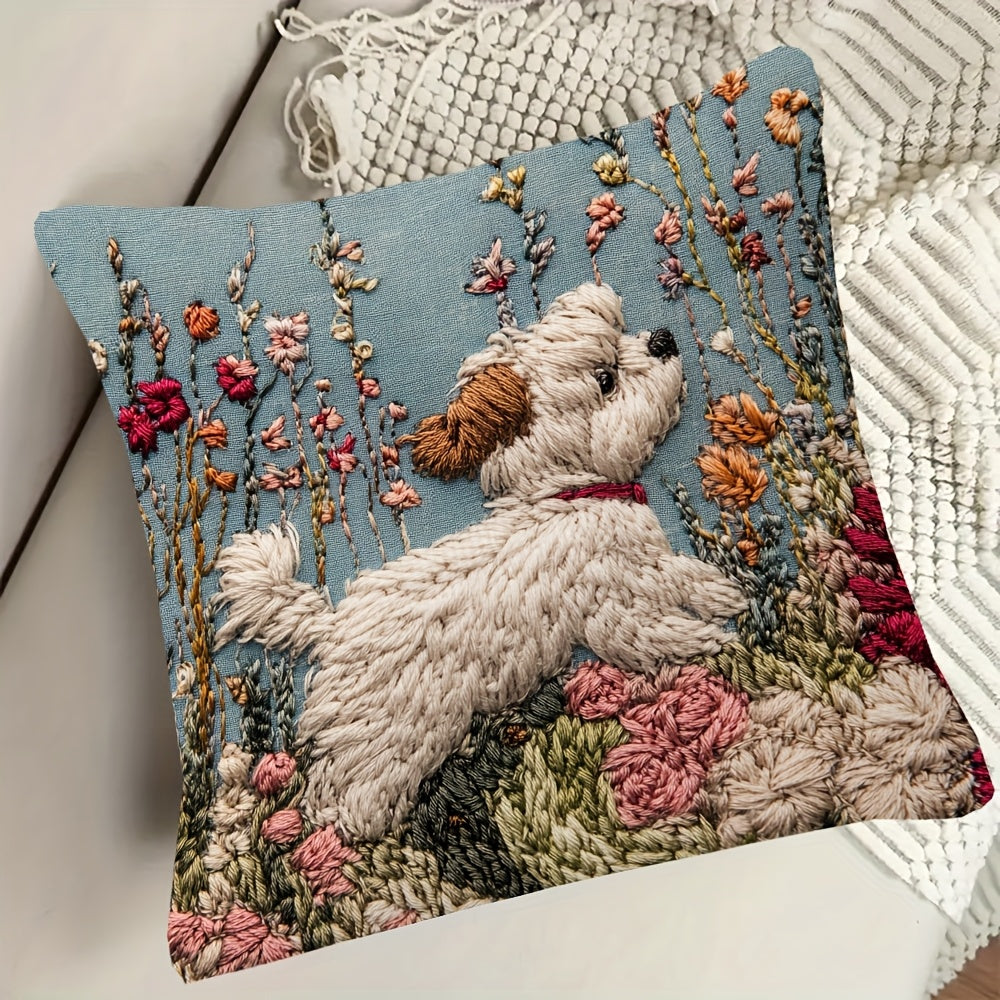 Boho Puppy Kussenhoes - Voegt Karakter Toe aan je Kamer