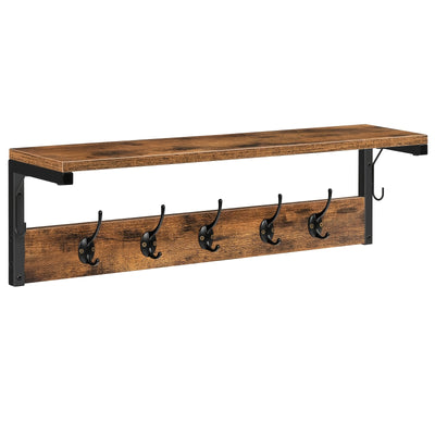 Industriële Houten Wandkapstok – Voor Hal, Woonkamer of Keuken