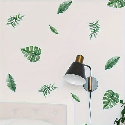 Groene Blad Muurstickers Set – Groene Touch in jouw Interieur