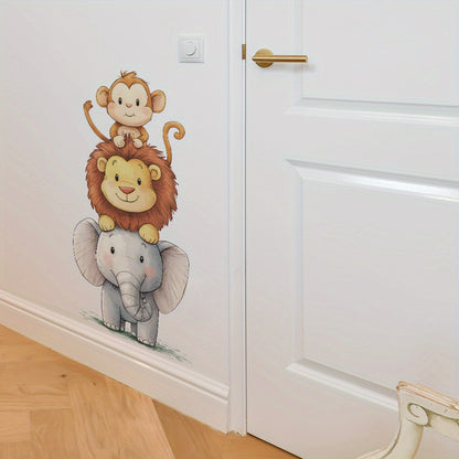 Dieren Stapel Muursticker - Breng Speelplezier in je Kinderkamer