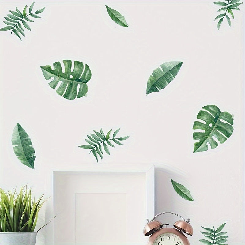 Groene Blad Muurstickers Set – Groene Touch in jouw Interieur