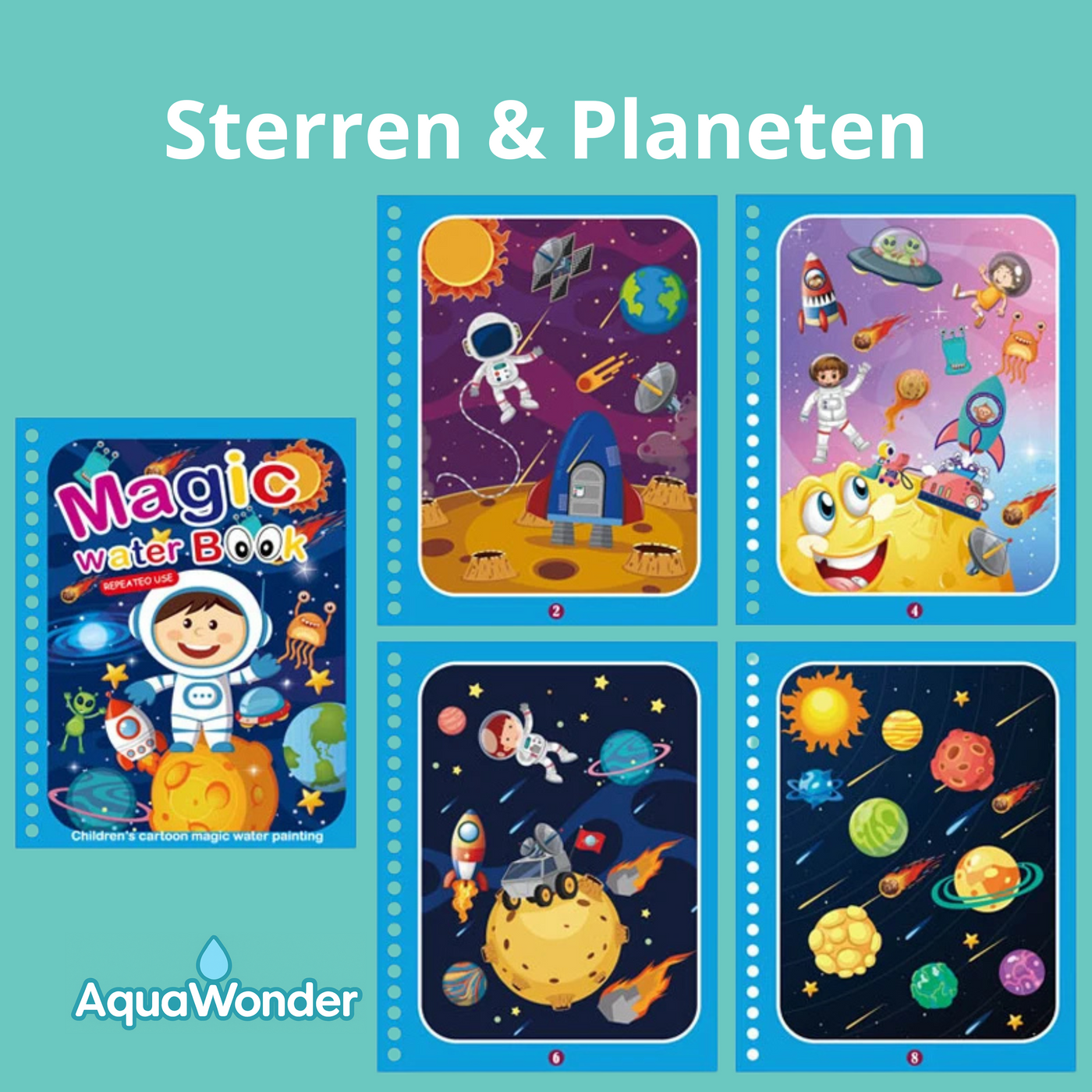 AquaWonder - Kleuren met Water, Zonder Rommel
